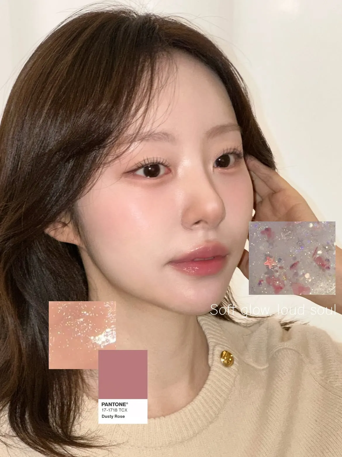 따뜻한 핑크 톤 메이크업 · 헤어 윤영 원장